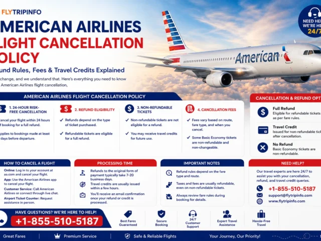American Airlines Flight Cancellation Policy: Refund Rules, Fees & Travel Credits Explained