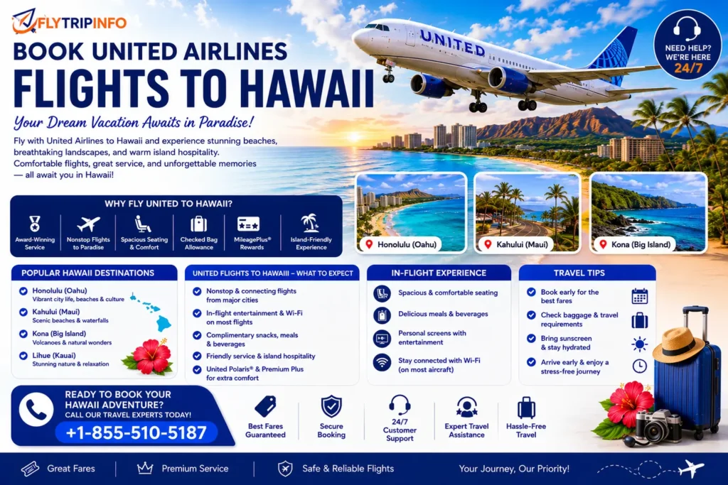 Book United Airlines flights to Hawaii