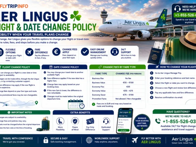Aer Lingus Flight & Date Change Policy