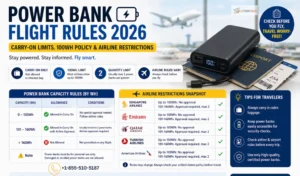 Power Bank Flight Rules 2026: Carry-On Limits, 100Wh Policy & Airline Restrictions