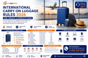 International Carry-On Luggage Rules 2026 – Size, Weight