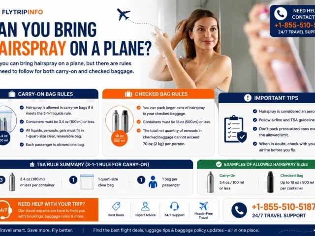 Can you bring hairspray on a plane