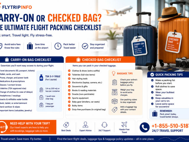 Carry-On or Checked Bag? The Ultimate Flight Packing Checklist