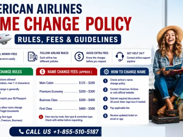 American Airlines Name Change: Rules, Fees, and Name Correction Policy