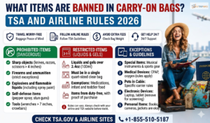 What Items Are Banned In Carry-On Bags? TSA and Airline Rules 2026