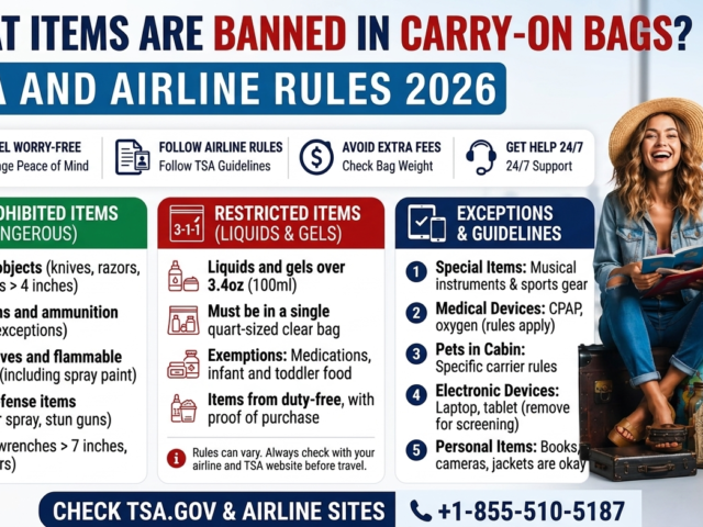 What Items Are Banned In Carry-On Bags? TSA and Airline Rules 2026
