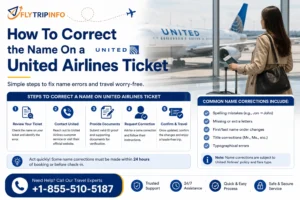 How To Correct the Name On a United Airlines Ticket
