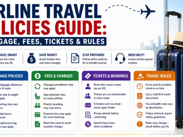 Airline Travel Policies Guide: Baggage, Fees, Tickets & Rules