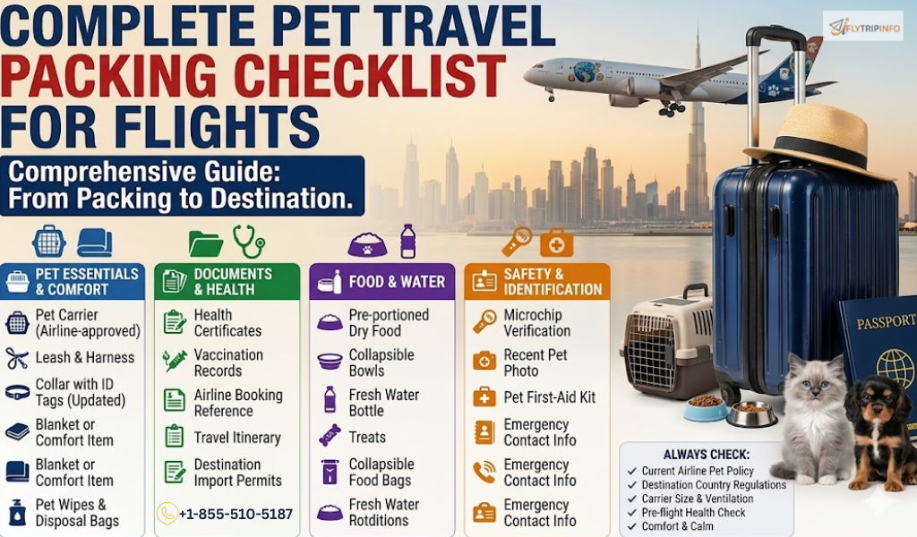 Complete Pet Travel Packing Checklist for Flights