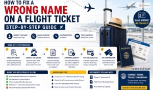 How to Fix a Wrong Name on a Flight Ticket (Step-by-Step Guide)