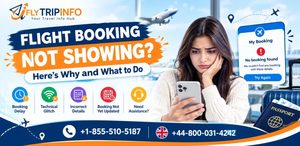 Flight Booking Not Showing? Here’s Why and What to Do